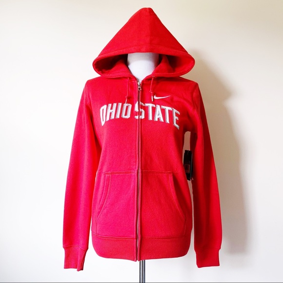 🆕 Nike NCAA Ohio State Zip Hoodie Jacket Womens - Picture 2 of 8